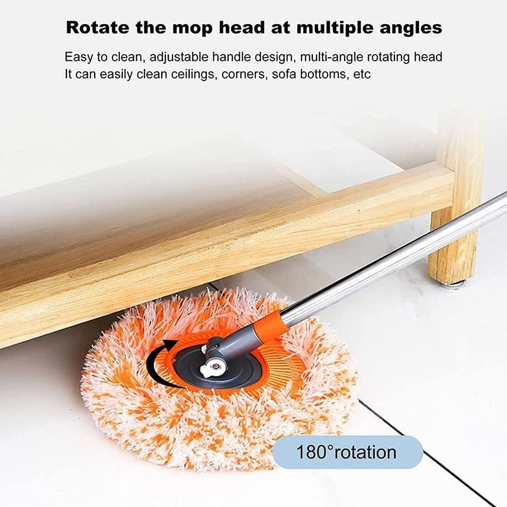 Long-Handle Telescopic Cleaning Mop – 360°